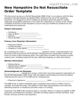 Attorney-Verified  Do Not Resuscitate Order Template for New Hampshire
