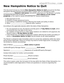 Attorney-Verified  Notice to Quit Template for New Hampshire