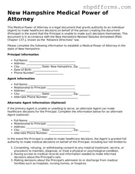Attorney-Verified  Medical Power of Attorney Template for New Hampshire