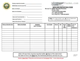 Free New Hampshire Reporting PDF Form