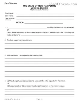 Free New Hampshire PDF Form